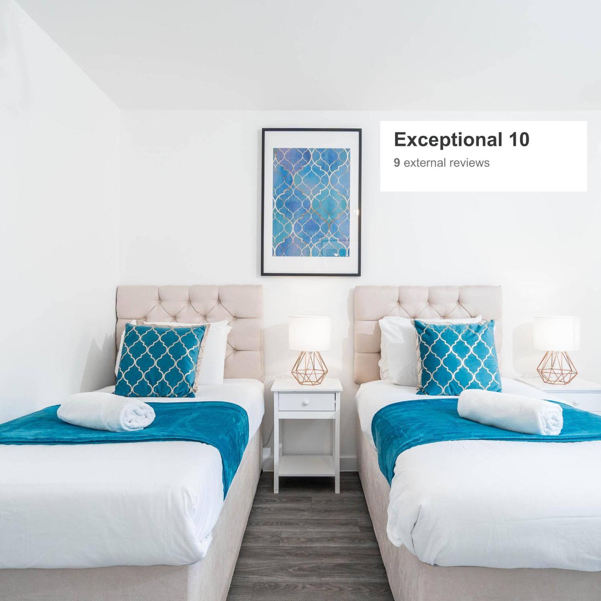 Luxury Apartment - Twin Beds - Selly Oak - Off-Street Parking - Free Netflix & Wifi - Top Rated 9Cc Birmingham Exteriör bild